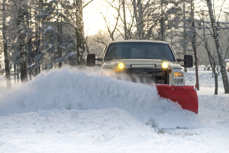 Commercial Snow Plowing detail