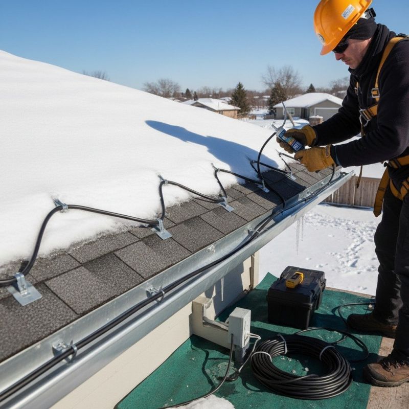 Ice Dam Removal detail