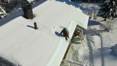 Roof Snow Raking detail